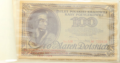 Reprodukcja 100 Marek Polskich 1919 Kościuszko
