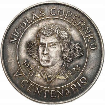Meksyk. Medal 1973 - Mikołaj Kopernik, SREBRO