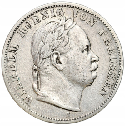 Niemcy, Prusy. Wilhelm I (1861-1888). Talar (Vereinstaler) 1866 A, Berlin