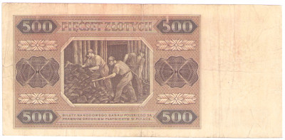 500 złotych 1948 seria BM
