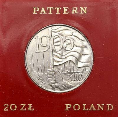 PRÓBA CuNi 20 złotych 1980 Łódź – 1905