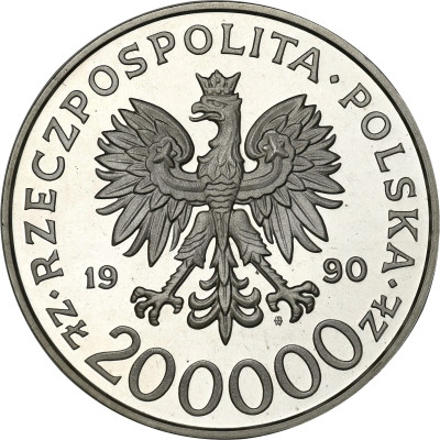200.000 złotych 1990 Bór Komorowski – SREBRO