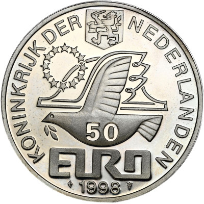 Holandia 50 euro 1998 Maurits Cornelis Escher - SREBRO