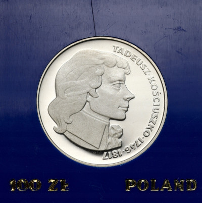100 złotych 1976 Tadeusz Kościuszko – SREBRO