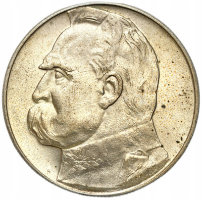 II RP. 10 złotych 1937 Piłsudski – SREBRO