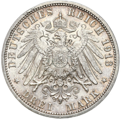 Niemcy, Prusy. 3 marki 1913 A, Berlin