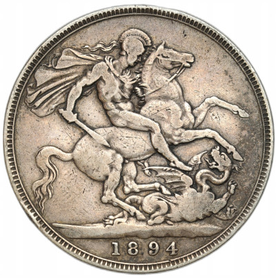 Wielka Brytania - 1 korona 1894 Królowa Wiktoria – SREBRO