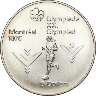 Kanada. 5 dolarów 1975 Maraton – SREBRO