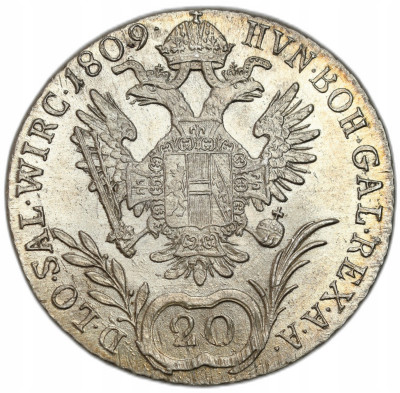 Austria. Franciszek II (I) Habsburg. 20 krajcarów 1809 C, Praga