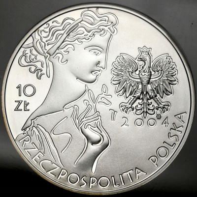 10 złotych 2004 Olimpiada – Ateny, GCN PR70 – SREBRO
