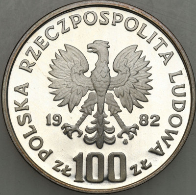 100 złotych 1982 Bocian Ochrona Środowiska – SREBRO