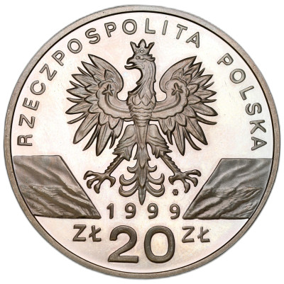20 złotych 1999 Wilk – SREBRO