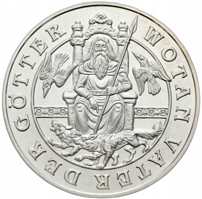 Niemcy. Medal z serii Bogowie Bohaterowie Niemcy – SREBRO