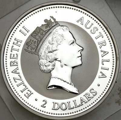 Australia. 2 dolary 1998 Kookaburra – 2 UNCJE SREBRA
