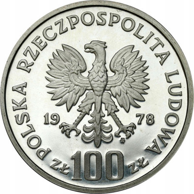 100 złotych 1978 Bóbr - Ochrona Środowiska – SREBRO