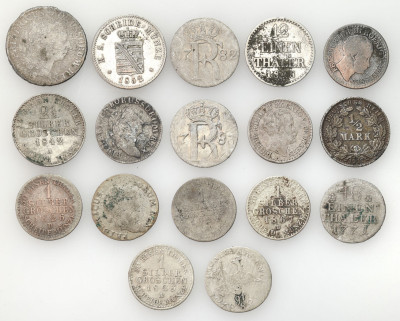 Niemcy, Prusy, zestaw 18 monet