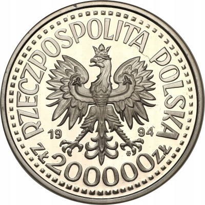 200.000 złotych 1994 Zygmunt I Stary – popiersie – SREBRO
