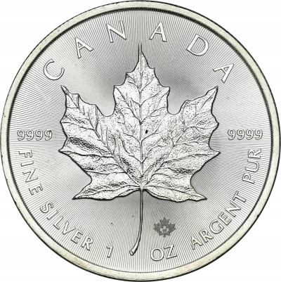 Kanada. 5 dolarów 2015 Liść Klonu – UNCJA SREBRA