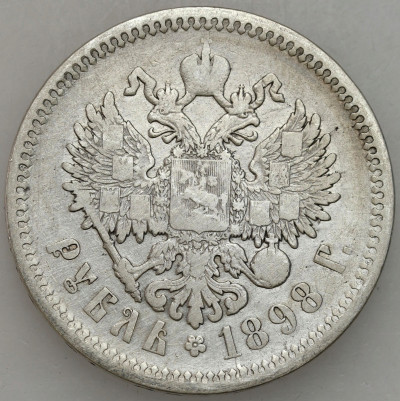 Rosja. Mikołaj II. Rubel 1898 (АГ), Petersburg