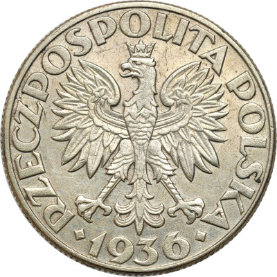 II RP. 5 złotych 1936 Żaglowiec – SREBRO