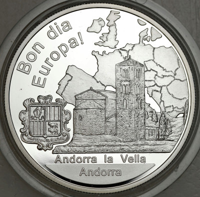 Andora. Medal Kościół Andorra la Vella – UNCJA SREBRA