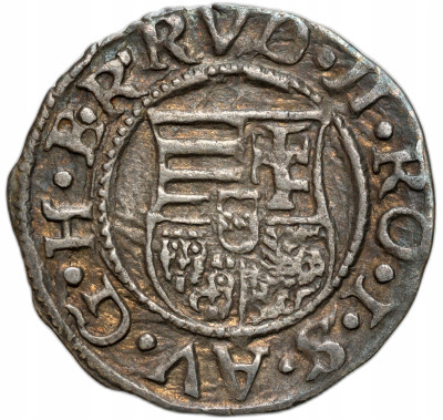 Węgry. Rudolf II. Denar 1583 KB, Kremnica
