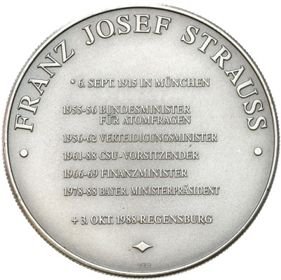 Niemcy. Medal Franz Josef Strauss – SREBRO