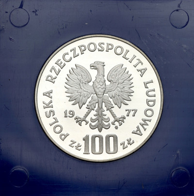 100 złotych 1977 Żubr Ochrona Środowiska – SREBRO