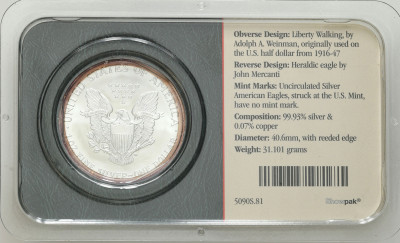 USA. 1 dolar 2003, Liberty - UNCJA SREBRA