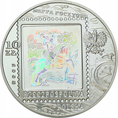 10 złotych 2008 Poczta Polska – SREBRO