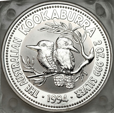 Australia. 2 dolary 1994 Kookaburra – 2 UNCJE SREBRA