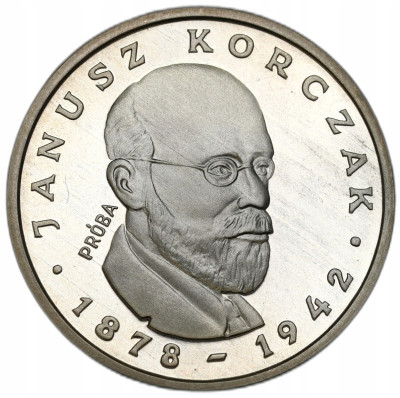 PRÓBA srebro 100 złotych 1978 Korczak