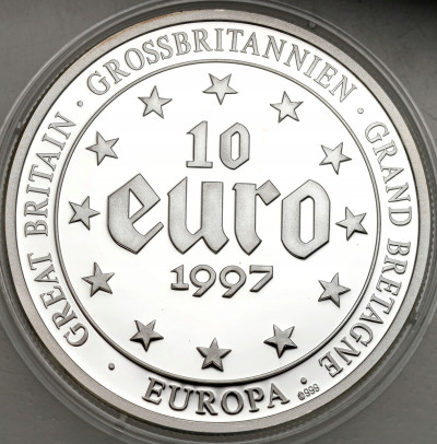 Wielka Brytania. 10 euro 1997 Europa – SREBRO
