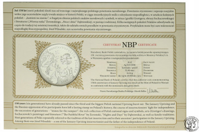 10 złotych 2013 Powstanie Styczniowe – SREBRO