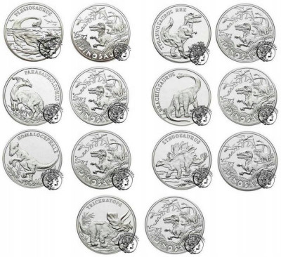 Dinosauria 8 monet 2008-2009 komplet