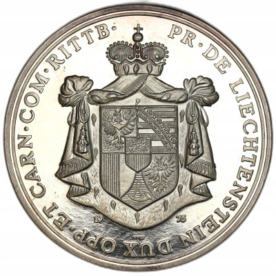 Liechtenstein. Medal Franciszek Józef II 1975 – SREBRO