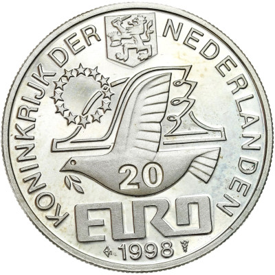 Holandia 20 euro 1998 Maurits Cornelis Escher - SREBRO