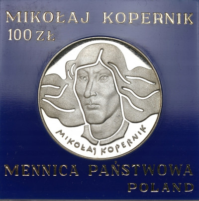 100 złotych 1974 Mikołaj Kopernik – SREBRO