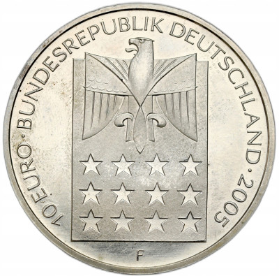 Niemcy. 10 euro 2005 F, Bertha von Suttner – SREBRO