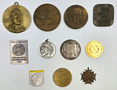 Polska, Niemcy. Medale, plakieta i odznaczenie, zestaw 11 sztuk