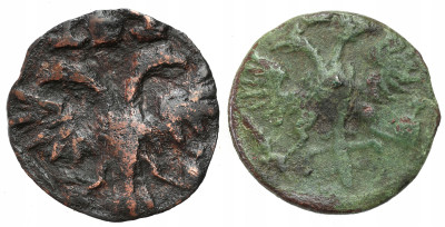 Rosja. Piotr I. Połuszka 1719 i 1722, 2 szt.