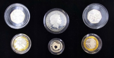 Wielka Brytania. Zestaw 6 monet PIEDFORT 2006 – SREBRO 155 g
