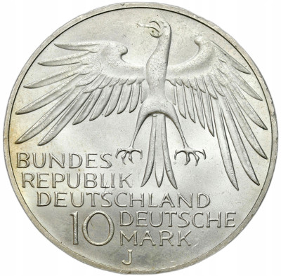 Niemcy 10 marek 1972 J, I.O. Monachium – SREBRO