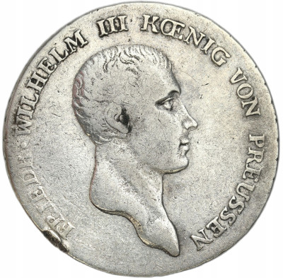 Niemcy Prusy Fryderyk Wilhelm III (1797–1840). Talar 1813 B, Wrocław RZADKI
