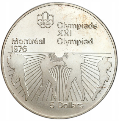 Kanada. 5 dolarów1976 Boks– SREBRO