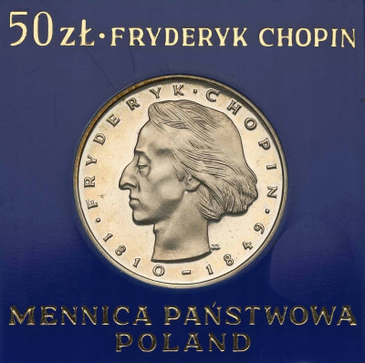 PRL 50 złotych 1974 Chopin