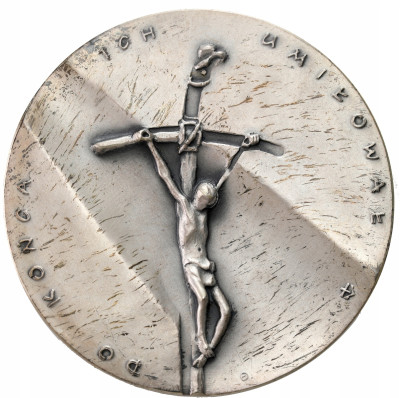 Medal Kongres Eucharystryczny 1987 Częstochowa Na obrzeżu punca srebra 925