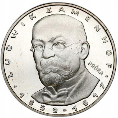 PRÓBA srebro 100 złotych 1979 Zamenhof