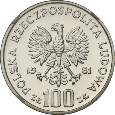 100 złotych 1981 Sikorski – SREBRO