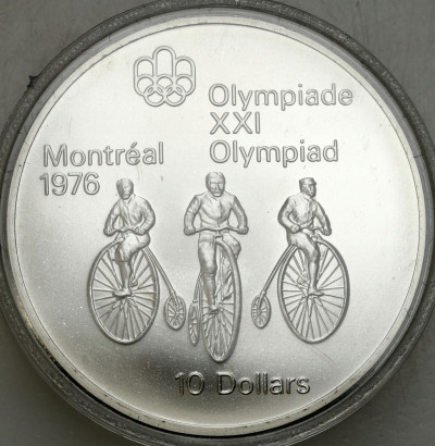 Kanada. 10 dolarów 1974 Kolarstwo – SREBRO